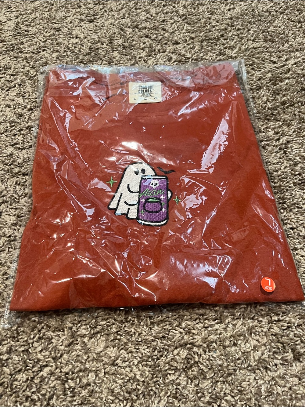 BRAND NEW Alani Ghost Comfort Colors Graphic Tee